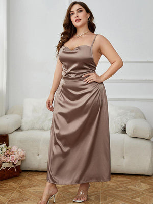 Plus Size Laced in Elegance Night Dress - MXSTUDIO.COM