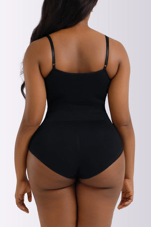 Plus Size Shaping Spaghetti Strap Bodysuit. - MXSTUDIO.COM