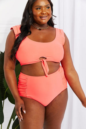 Radiant Glow Plus Size Two Piece Swimsuit - MXSTUDIO.COM