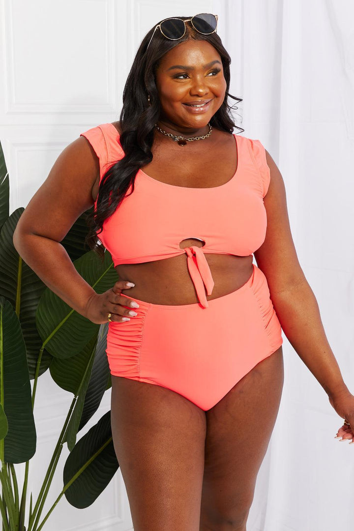 Radiant Glow Plus Size Two Piece Swimsuit - MXSTUDIO.COM
