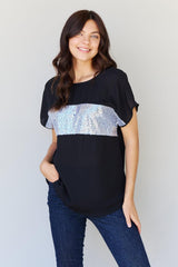 Real Women Have Curves Plus Size Sequin Top - MXSTUDIO.COM