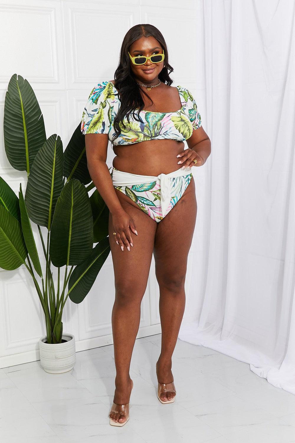 Sea Escape Plus Size Floral Two Piece Swimsuit - MXSTUDIO.COM