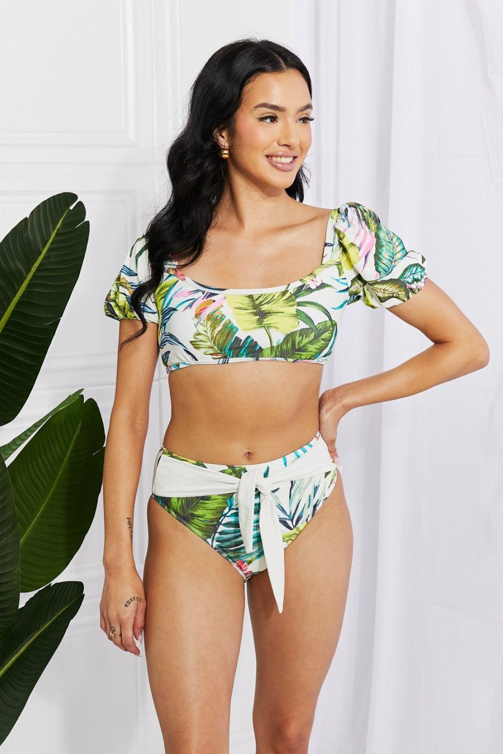 Sea Escape Plus Size Floral Two Piece Swimsuit - MXSTUDIO.COM