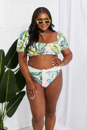 Sea Escape Plus Size Floral Two Piece Swimsuit - MXSTUDIO.COM