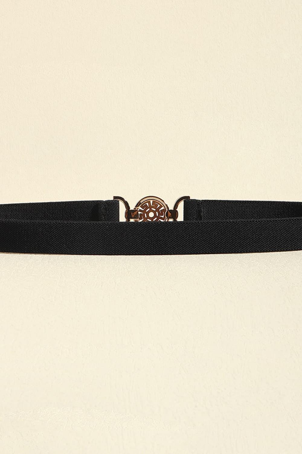 Secure Fit PU Leather Elastic Waist Belt - MXSTUDIO.COM