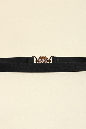 Secure Fit PU Leather Elastic Waist Belt - MXSTUDIO.COM