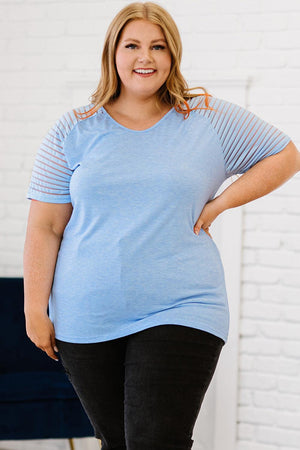 Simply Pretty V Neck Plus Size Short Sleeve Blouse - MXSTUDIO.COM