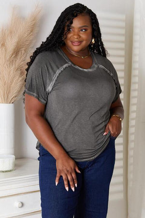 Sporty Look Women's Plus Size Short Sleeve T-Shirt - MXSTUDIO.COM