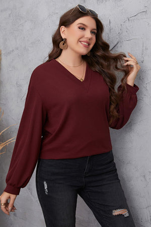 Style Has No Size Plus Size Balloon Sleeve Blouse - MXSTUDIO.COM