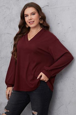 Style Has No Size Plus Size Balloon Sleeve Blouse - MXSTUDIO.COM