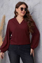 Style Has No Size Plus Size Balloon Sleeve Blouse - MXSTUDIO.COM