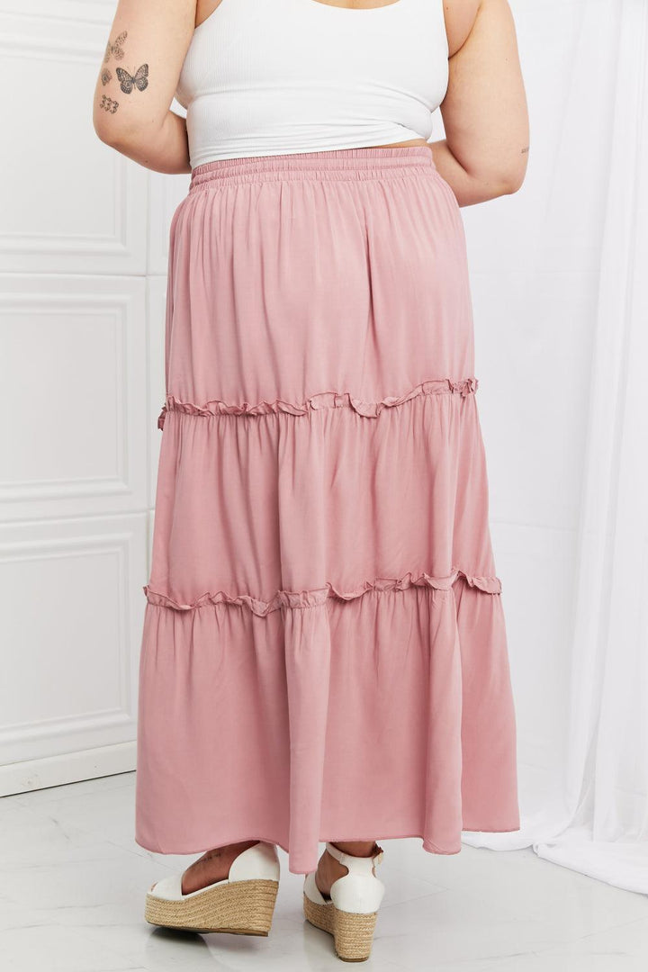 Summer Confidence Plus Size Tiered Maxi Skirt - MXSTUDIO.COM