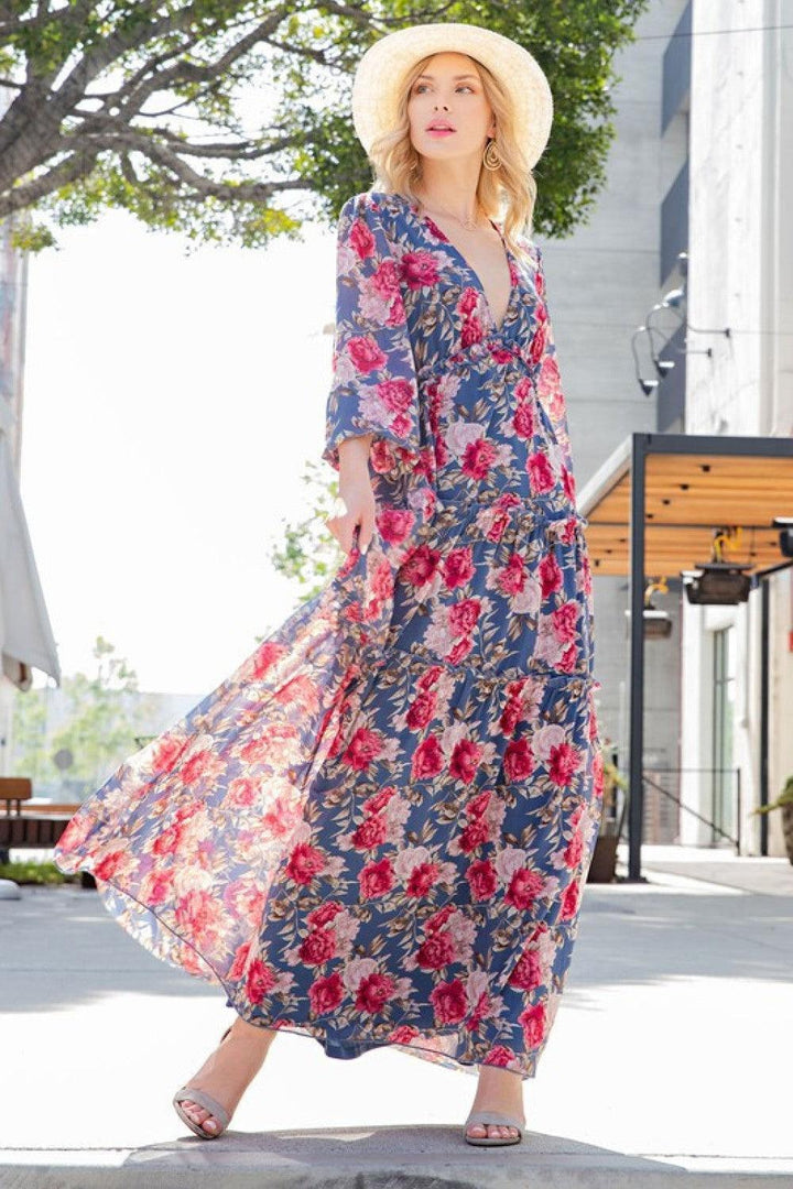 Summer Cover Girl Floral Maxi Dress - MXSTUDIO.COM