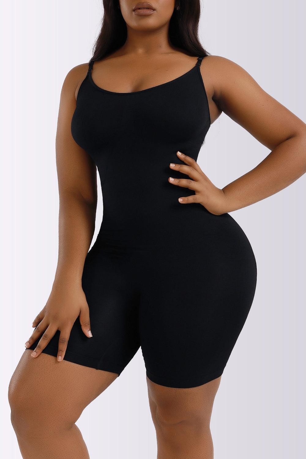 Super Cozy Shaping Plus Size Spaghetti Strap Romper - MXSTUDIO.COM