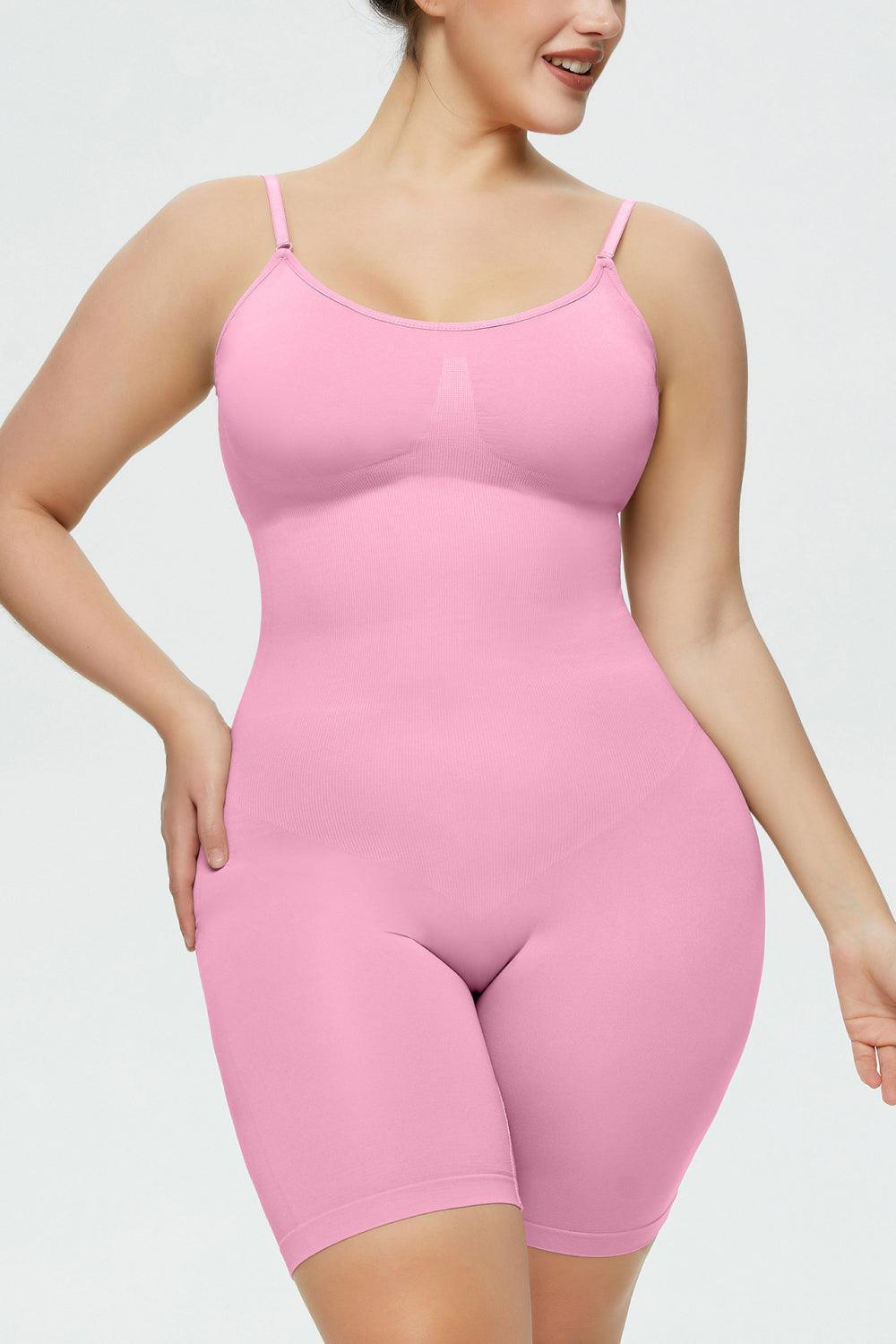 Super Cozy Shaping Plus Size Spaghetti Strap Romper - MXSTUDIO.COM