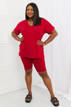 Tranquil Times Plus Size Burgundy Loungewear Set - MXSTUDIO.COM