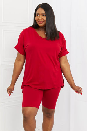 Tranquil Times Plus Size Burgundy Loungewear Set - MXSTUDIO.COM