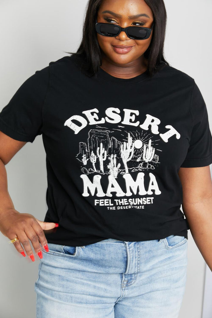Trendy Mom Plus Size Desert Mama Graphic Tee - MXSTUDIO.COM