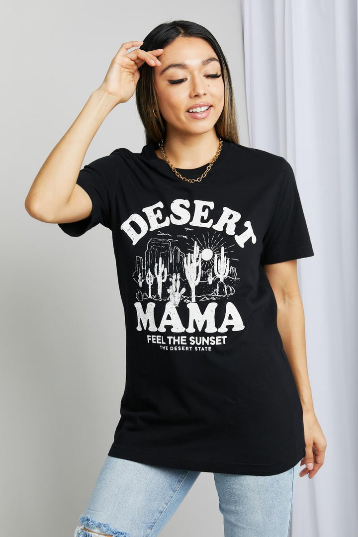 Trendy Mom Plus Size Desert Mama Graphic Tee - MXSTUDIO.COM