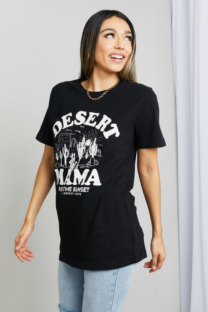 Trendy Mom Plus Size Desert Mama Graphic Tee - MXSTUDIO.COM