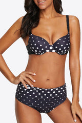 Tropical Empress Polka Dot Bikini Set - MXSTUDIO.COM