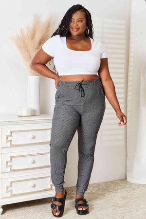 Unhindered Plus Size Womens Striped Joggers - MXSTUDIO.COM