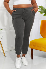 Upbeat Ribbed Plus Sized Cropped Joggers - MXSTUDIO.COM