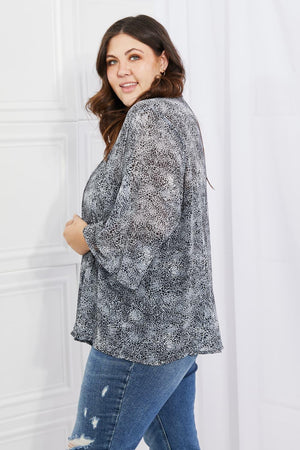 Venomous Look Snake Print Chiffon Kimono - MXSTUDIO.COM