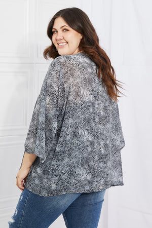 Venomous Look Snake Print Chiffon Kimono - MXSTUDIO.COM