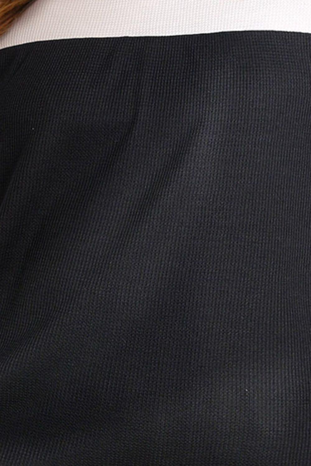 Venture Ready Plus Size Printed Ruffled Color Block Blouse - MXSTUDIO.COM