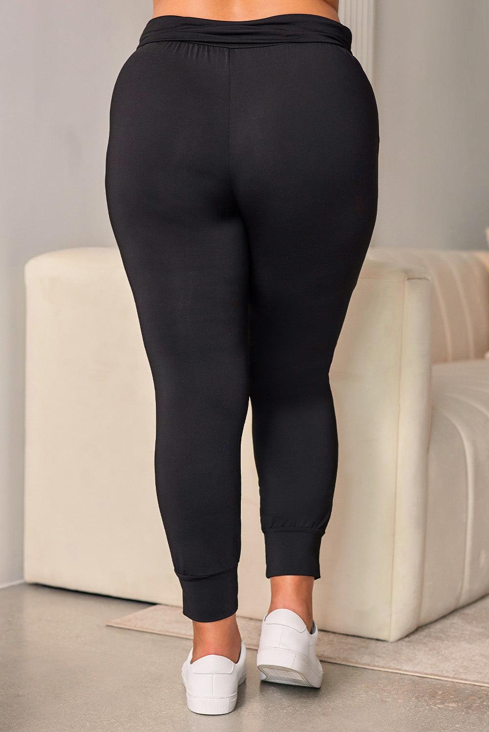 Curve Enhancing Plus Size High Waist Skinny Pants - MXSTUDIO.COM