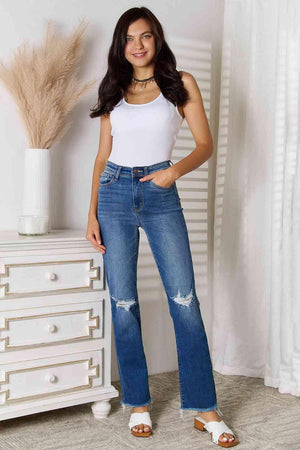 Hang In There Women's Plus Size Distressed Jeans - MXSTUDIO.COM