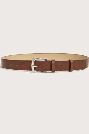 Durable Women's Chestnut Leather Belt - MXSTUDIO.COM