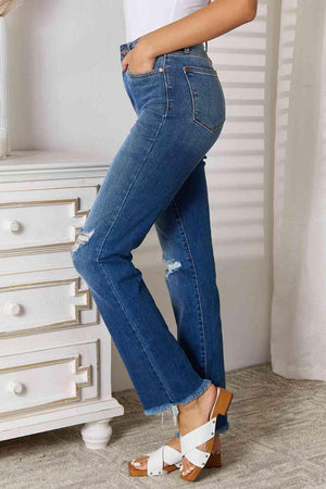 Hang In There Women's Plus Size Distressed Jeans - MXSTUDIO.COM
