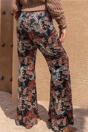 Bohemian Printed Plus Size Wide Leg Pants - MXSTUDIO.COM