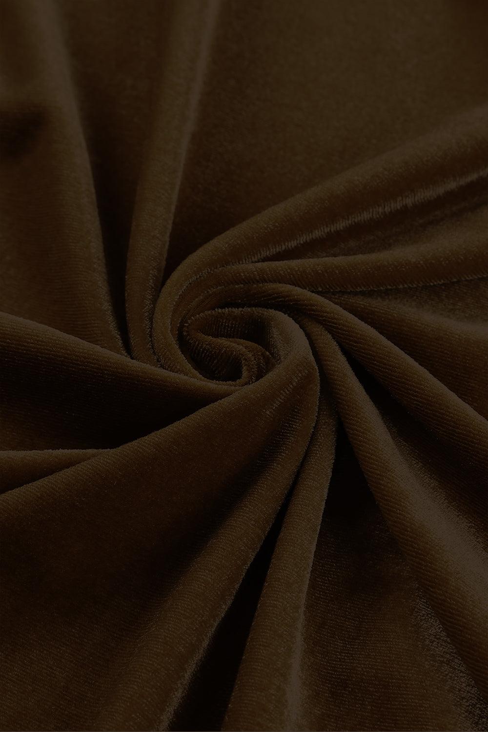 a close up view of a brown fabric